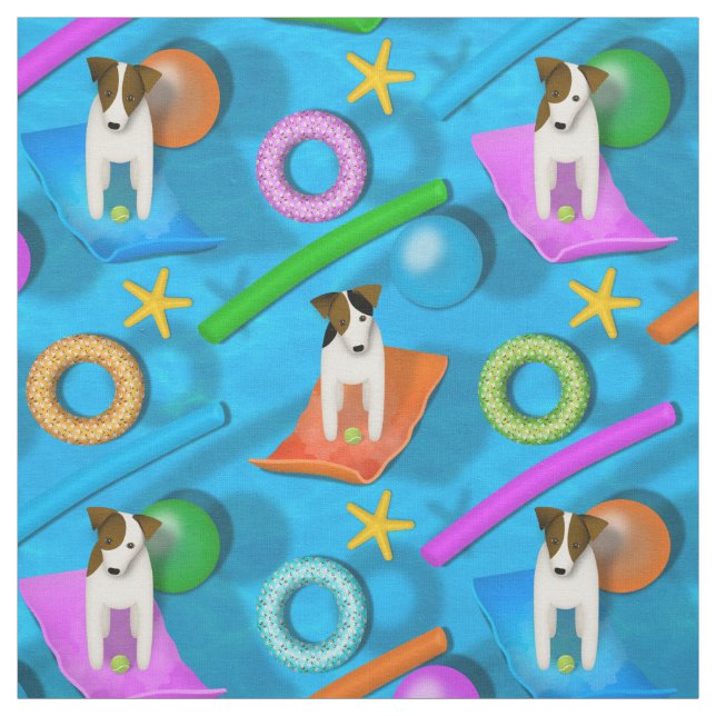 ein anderes Parson Jack Russell Terrier Pool Party Stoff (Muster)