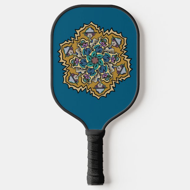 Ein anderes Wochenenddoodle Pickleball Schläger (Vorderseite)