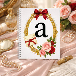 Ein anfänglich personalisiertes Geschenk Romantisc Notizbuch