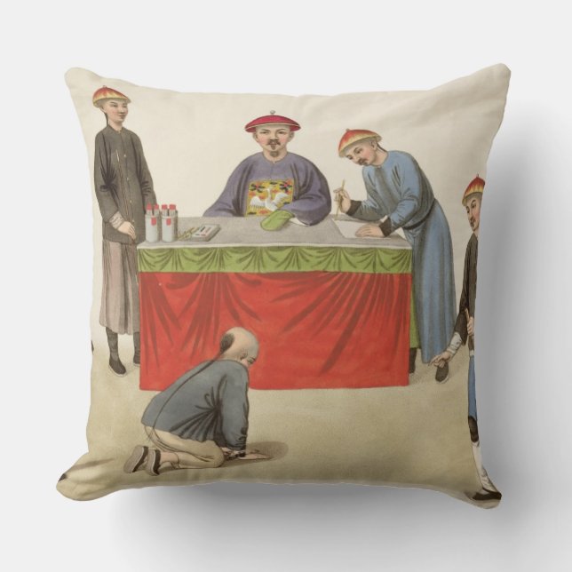 Ein Angeklagter vor einem Richter, überziehen 1 Kissen (Vorderseite)