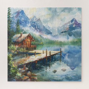 Ein Angel-Schlauch am See Puzzle