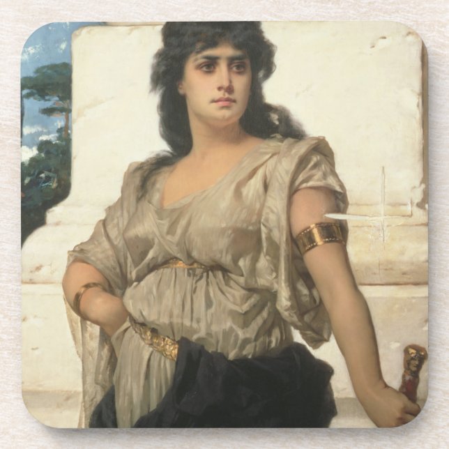 Ein angemessener Krieger (Öl auf Leinwand) Untersetzer (Vorderseite)