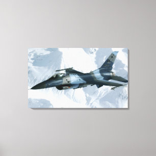 Ein Angreifer F-16 Leinwanddruck