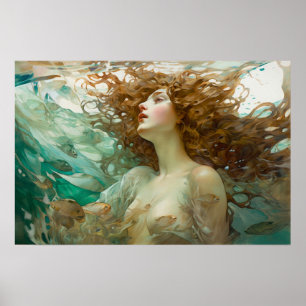 Ein ankommendes Schiff Poster