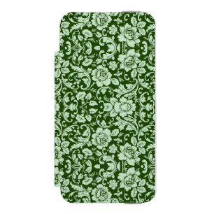 Ein antiker Blumendamast Incipio Watson™ iPhone 5 Geldbörsen Hülle