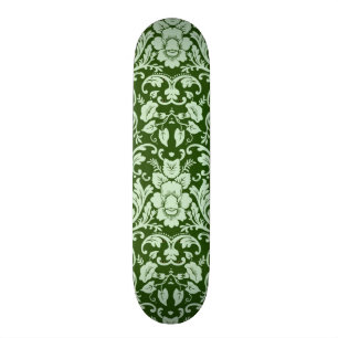 Ein antiker Blumendamast Skateboard