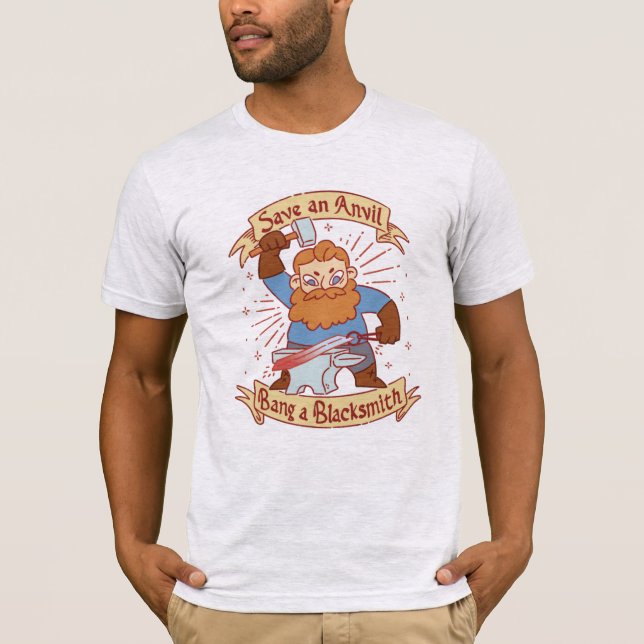 Ein Anvil Bang als Schmied-T - Shirt gerettet (Vorderseite)