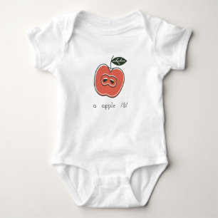 ein Apfel /ă/ Baby-Bodysuit Baby Strampler