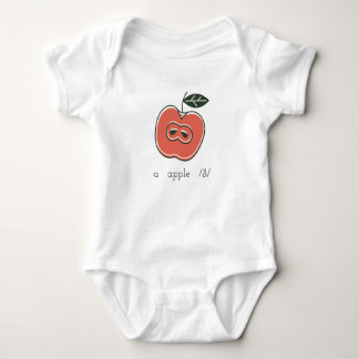 ein Apfel /ă/ Baby-Bodysuit Baby Strampler