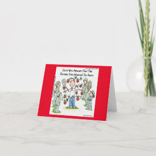 Ein Apfel am Tag Lustiger Comic Rick London Karte