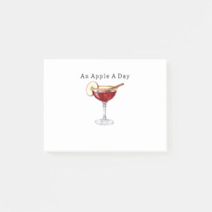 Ein Apfel am Tag   Post-it Klebezettel