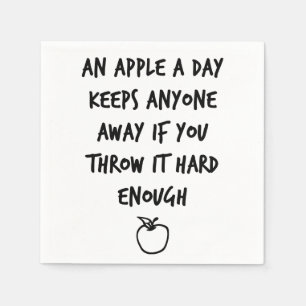 Ein Apfel am Tag Serviette