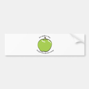 Ein Apfel ein Tag… Autoaufkleber