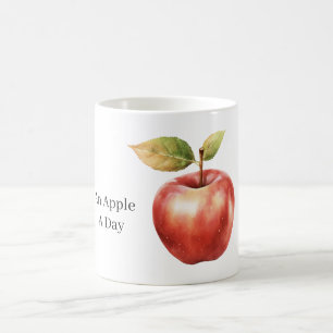 Ein Apfel pro Tag Kaffeetasse