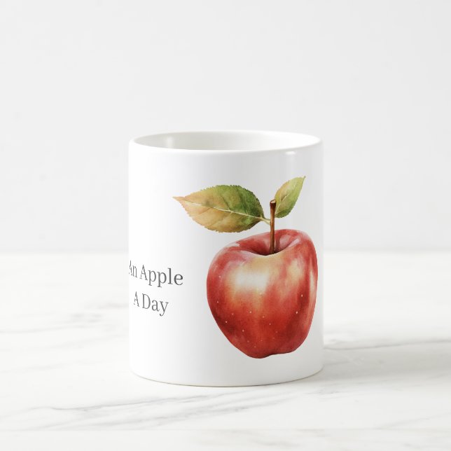 Ein Apfel pro Tag Kaffeetasse (Mittel)