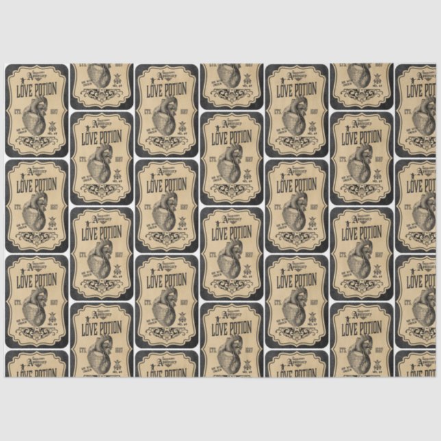 Ein Apotheker und ein Label der Serie Design 5 Seidenpapier (Vorderseite)