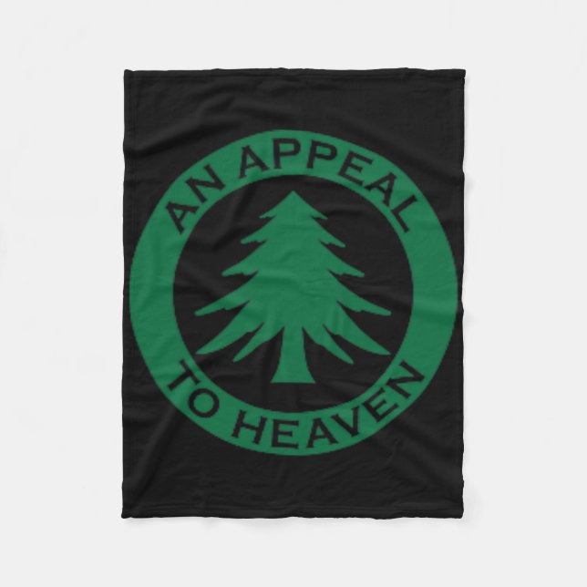 Ein Appell an den Himmel Flagge Ne Baummarkierung  Fleecedecke (Vorderseite)