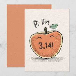 Ein Apple a Day löst nicht für X - Pi Day Meme Einladung
