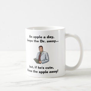 Ein Apple ein Tag, behält den Dr. Away Kaffeetasse
