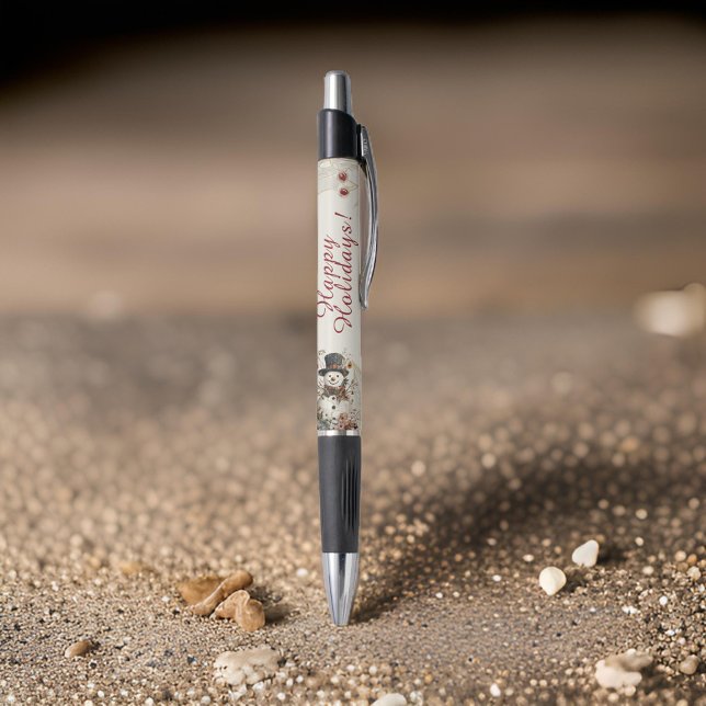 Ein Aquarell-Schneemann-Monogramm-Pen Kugelschreiber (Von Creator hochgeladen)