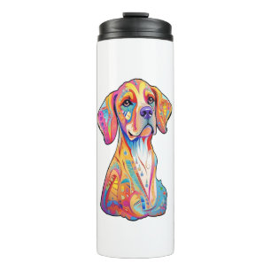 Ein Aquarell Thermosbecher