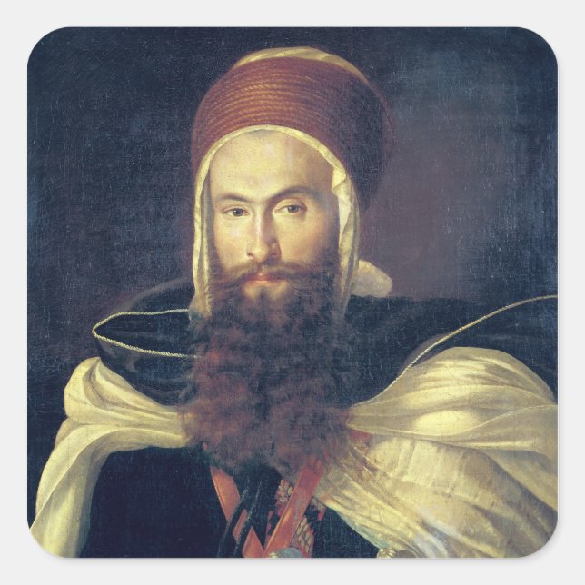 Ein arabischer Chef Quadratischer Aufkleber (Vorderseite)