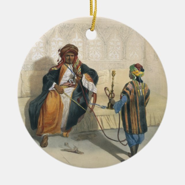 Ein arabischer Scheich Smoking, Illustration 'vom Keramikornament (Vorne)