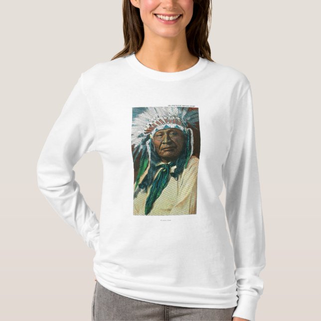 Ein arapahoe-indischer Leiter PortraitColorado T-Shirt (Vorderseite)