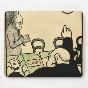 Ein Arbeitgeber schmeißt einen seiner Angestellte Mousepad