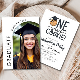 Ein Arch-Foto für eine Smart-Cookie-Graduierungspa Einladung
