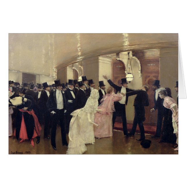 Ein Argument in den Korridoren der Oper, 1889 (Vorderseite (Horizontal))