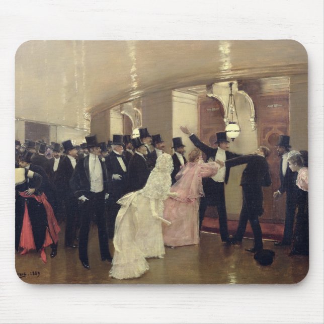 Ein Argument in den Korridoren der Oper, 1889 Mousepad (Vorne)