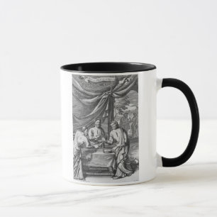 Ein Argument zwischen Kartographen, Illustration Tasse