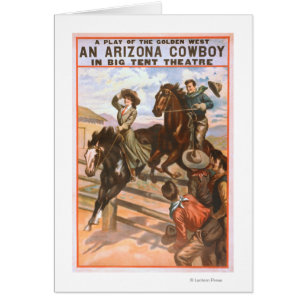 Ein Arizona Cowboy im Big Tent Theatre Plakat