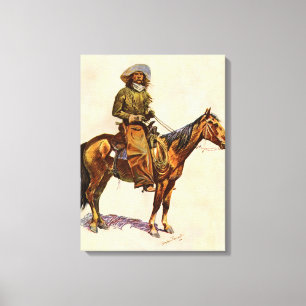 Ein Arizona Cowboy von Remington, Vintage Western Leinwanddruck