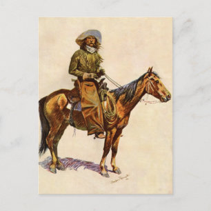 Ein Arizona Cowboy von Remington, Vintage Western Postkarte