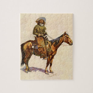 Ein Arizona Cowboy von Remington, Vintage Western Puzzle
