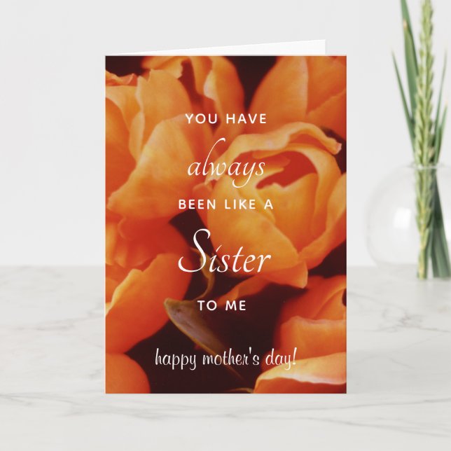 Ein Array von Orange Tulips, Amsterdam Street Mark Karte (Vorderseite)