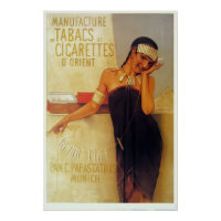 Ein Art Deco-Plakat für deutsche Zigaretten