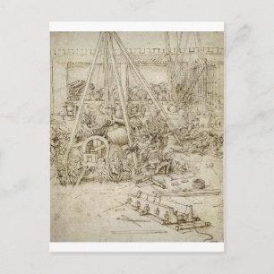 Ein Artilleriepark Postkarte