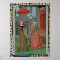 Ein Arzt, der den Harn von St. Elisabeth untersuch