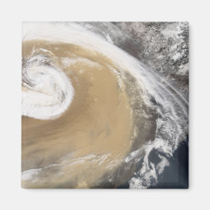 Ein Asiatsstaubsturm kreuzt den Pazifik Magnet