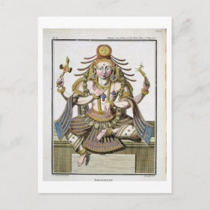 Ein Aspekt von Shiva, von 'Voyage aux Indes et a l Postkarte