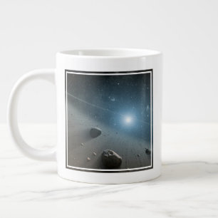 Ein Asteroidengürtel rund um den hellen Star Vega. Jumbo-Tasse