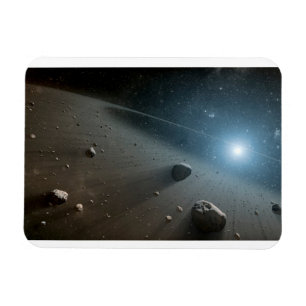 Ein Asteroidengürtel rund um den hellen Star Vega. Magnet