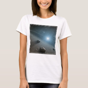 Ein Asteroidengürtel rund um den hellen Star Vega. T-Shirt