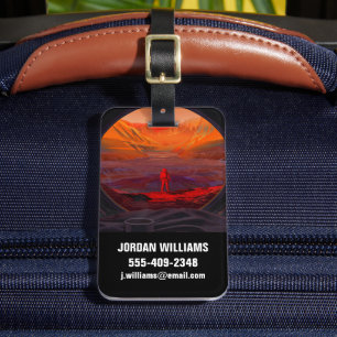 Ein Astronaut in den Mars Gepäckanhänger