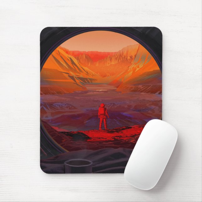 Ein Astronaut in den Mars Mousepad (Mit Mouse)