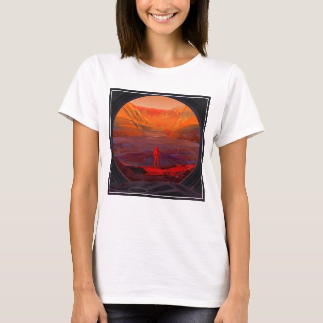 Ein Astronaut in den Mars T-Shirt (Vorderseite)