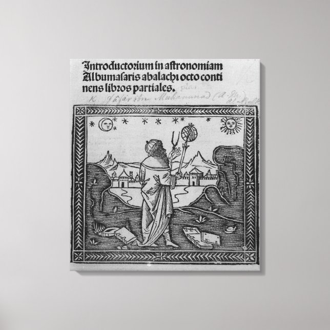 Ein Astronom, der aufblickt Leinwanddruck (Vorderseite)